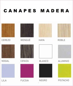Colores madera
